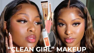 ✨Clean Girl✨Makeup | Minimalist Makeup For WOC | Charlotte Tilbury Beautiful Skin Foundation