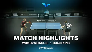 Valeria Shcherbatykh vs Annett Kaufmann | WTT Contender Laško 2021 | WS | Qual