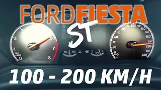 Ford Fiesta ST 2018 (100-200 km/h) - RaceChip Acceleration test - Dragy GPS