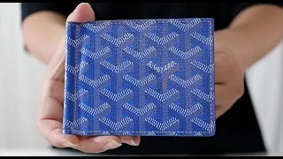 Goyard Saint Thomas Bill Fold in Sky Blue with price! 고야드 지갑