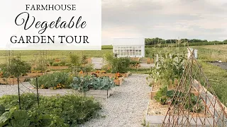 Farmhouse Vegetable Garden Tour 2020