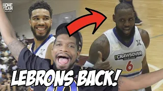 LEBRON RETURNS TO CRAWSOVER!!! BRINGS OUT JAYSON TATUM & SHUTS THE BLOCK DOWN!