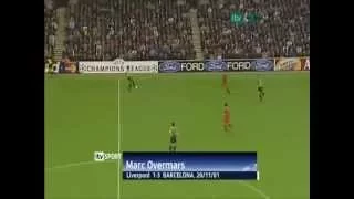 Fc barcelona vs Liverpool Great collectif work - Overmars goal 2001 HD