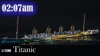 Titanic sinking diorama 1/1200  [full video build]