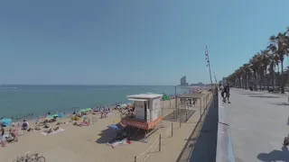 Beach June 2021 (Barceloneta) VR180 stereoscopic 3d