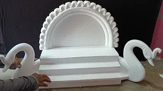 Thermocol Decoration idea for Ganesh Chaturthi /Modern Design / easy idea / DIY craft