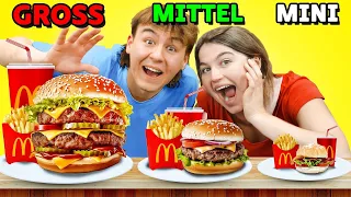 MINI vs MITTEL vs XXL BURGER!