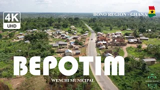 Bepotim Town in the Wenchi Municipal Bono Region of Ghana 4K   #bepotim #wenchi #ghana