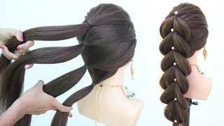 very easy ponytail hairstyle for long hair | trendy hairstyle for teenagers