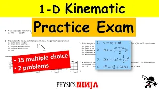 1-D Kinematics Practice Exam