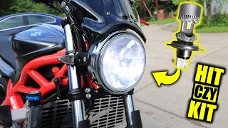 Żarówka LED H4 HS1 do motocykla, quada ? | HIT czy KIT ?