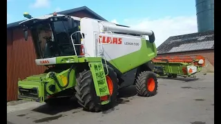 Обзор Комбайна Claas Lexion 580 2005г. На продажу из Дании