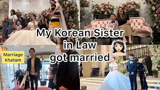 My Korean Sister in law got married & Jongsoo reached after marriage finished