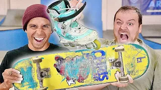 Skater Vs Rollerblader Ft Rob Scallon