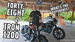 Whats the Difference?  2020 Harley-Davidson Iron 1200 vs Forty-Eight | Cody Compares Ep.12