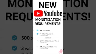 YouTube Has REDUCED Monetization Requirements!