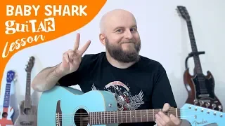 Baby Shark Guitar Lesson For Beginners – How To Play Baby Shark Tutorial