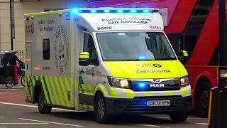 St John Ambulance Paediatric Intensive Care ambulances emergency lights + sirens [collection]