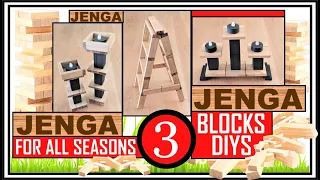 HIGH END LOOKING TUMBLING TOWER BLOCKS DIYS II JENGA BLOCKS LADDER & JENGA CANDLE HOLDER INSPIRATION