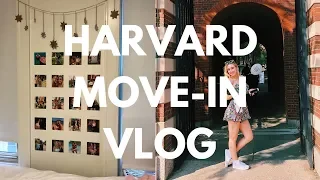 COLLEGE MOVE-IN VLOG! Freshman Year at Harvard University