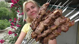 МЯСО ВО РТУ ТАЕТ☆СЕКРЕТ СОЧНОГО МЯСА☆ШАШЛЫК ИЗ БАРАНИНЫ☆КАК СДЕЛАТЬ МЯСО МЯГКИМ И СОЧНЫМ