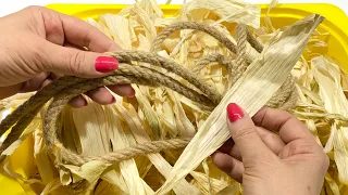 DIY Idea/Don't Throw Out the Corn Hulls!