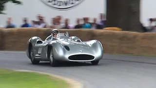 Mercedes 300 SLR's on Track! Stirling Moss at the Wheel