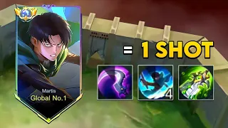 THANKYOU MOONTON FOR THIS MARTIS LEVI ACKERMAN SKIN + ONE SHOT BUILD!! (MARTIS ONE SHOT BUILD 2024)