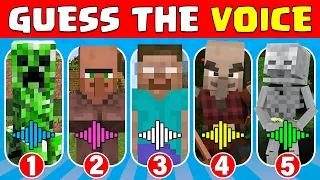 🔥Guess the Minecraft Characters Voice  Minecraft Challenge Quiz🔥