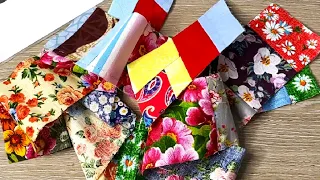 One simple way to use small pieces of fabric beautifully