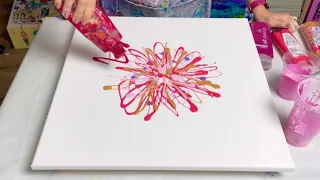 TOTAL TRANSFORMATION ~ Explosive Dutch Pour to Flower Mandala 🌸 acrylic paint pouring 🌸 fluid art