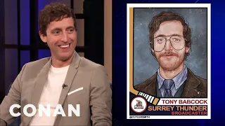 Thomas Middleditch On His Hockey Commentator Character Tony Babcock | CONAN on TBS