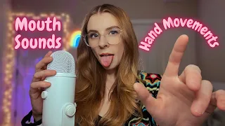 ASMR | FAST AND AGGRESSIVE MOUTH SOUNDS WITH HAND MOVEMENTS (with spit painting)