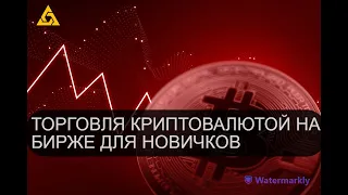 ТОРГОВЛЯ КРИПТОВАЛЮТОЙ НА БИРЖЕ ДЛЯ НОВИЧКОВ