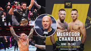 Conor McGregor vs Michael Chandler is OFFICIAL! | Islam Makhachev vs Dustin Poirier at UFC 302!