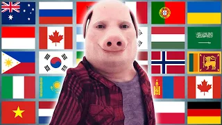 John Pork in 70 Languages Meme