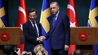 Kristersson wirbt in Ankara um Nato-Mitgliedschaft Schwedens | AFP