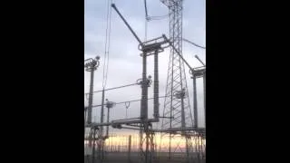 500kv air switches being closed