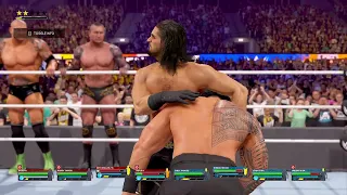 Cody Rhodes & Roman Regins & Jhon cena & Undertaker vs The Authority WWE 8 Man TAg Team Match.