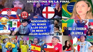 MEJORES REACCIONES MUNDIALES A LOS GOLES DE MESSI Y JULIÁN EN EL ARGENTINA VS CROACIA (3-0)