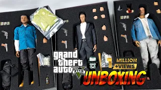 CC Toys GTA V Characters Michael/Trevor/Franklin 1/6 Scale Action Figures Unboxing