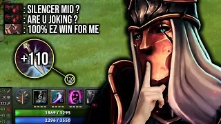 OLD BUT GOLD..!! Carry Mid Silencer +110 INT Steal by Waga 7.21d | Dota 2