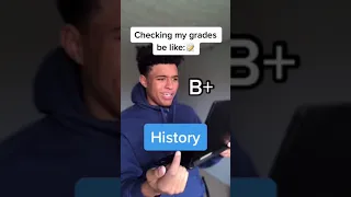 Checking my grades be like📚😳: #viral #school #grades #funny #shorts #trending #omg