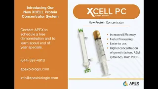 Industry-Leading XCELL Protein Concentration Kit