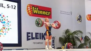 European Weightlifting Championships 2014 Lidia Valentin 147kg C&J