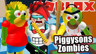 Zombies en Escuela de los Piggy Simpsons | Piggysons Infection Mode | Juegos Roblox en Español