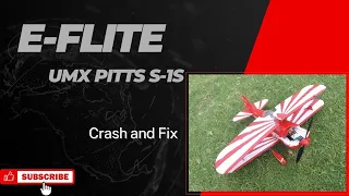 E-Flite UMX Pitts S-1S Crash and repair