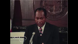 KTLA News: "Mayor Tom Bradley holds press conference on public transit projects" (1976)