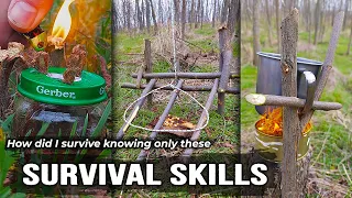 I survive in the forest knowing only these SURVIVAL SKILLS