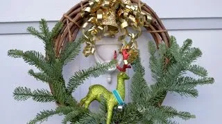 How To Up Cycle An Old Wreath With Fresh Leaves - DIY Home Tutorial - Guidecentral